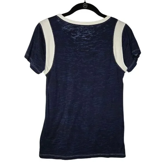 Women's Novelty Graphic Tee Blue Moon Beer Casual Crew neck T Shirt Size L - Picture 2 of 6